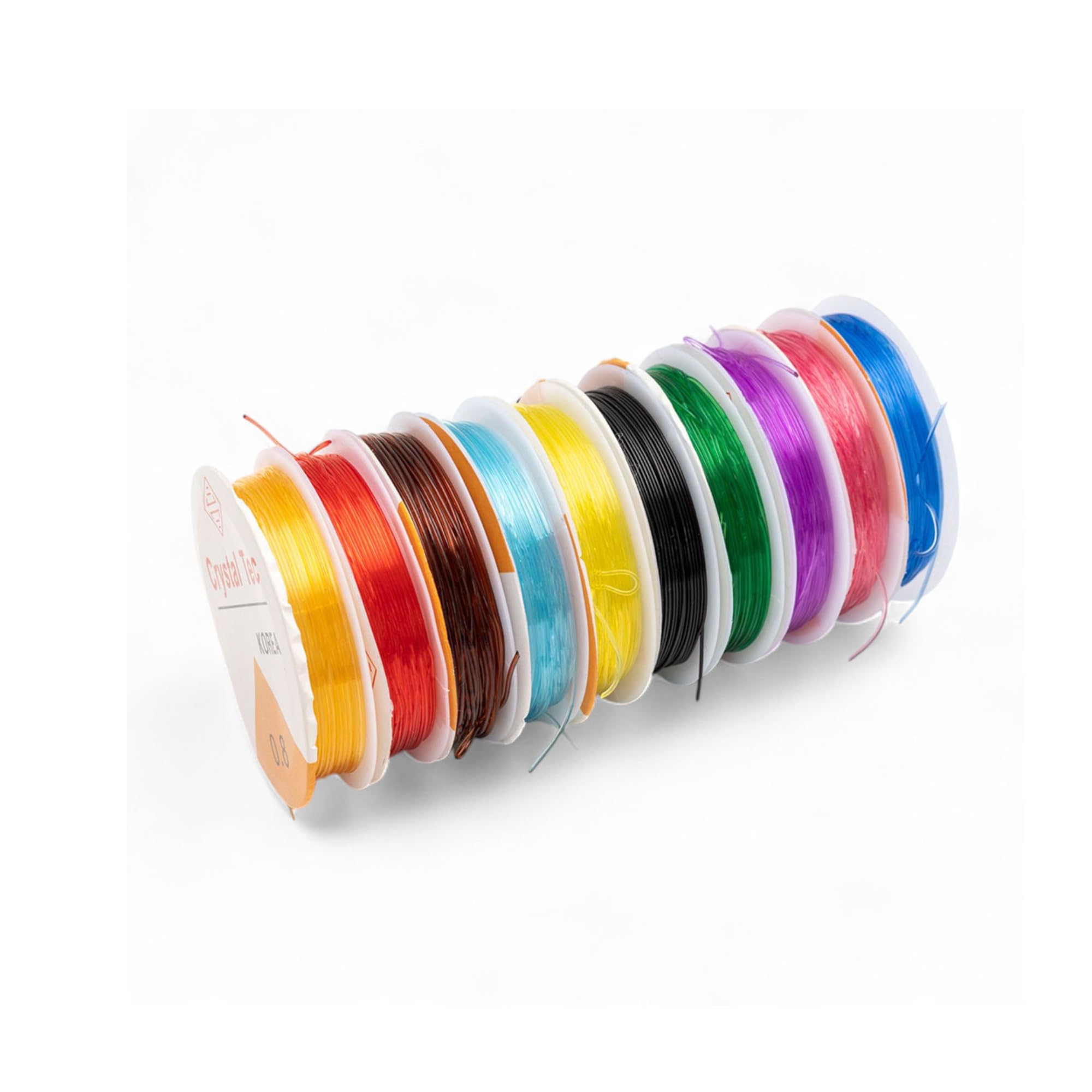 Multicolour Elastic Thread for Bracelet & Jewelry Making – Strong Stretch Cord for Beading, DIY Crafts, Crystal Tec Style Wire – Durable & Flexible (10, 0.8 MM)-image-14