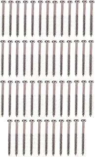 Inzopo 50 Pieces Bass Guitar Pickup Mounting Screws for PB JB P90 Pickup Replacement