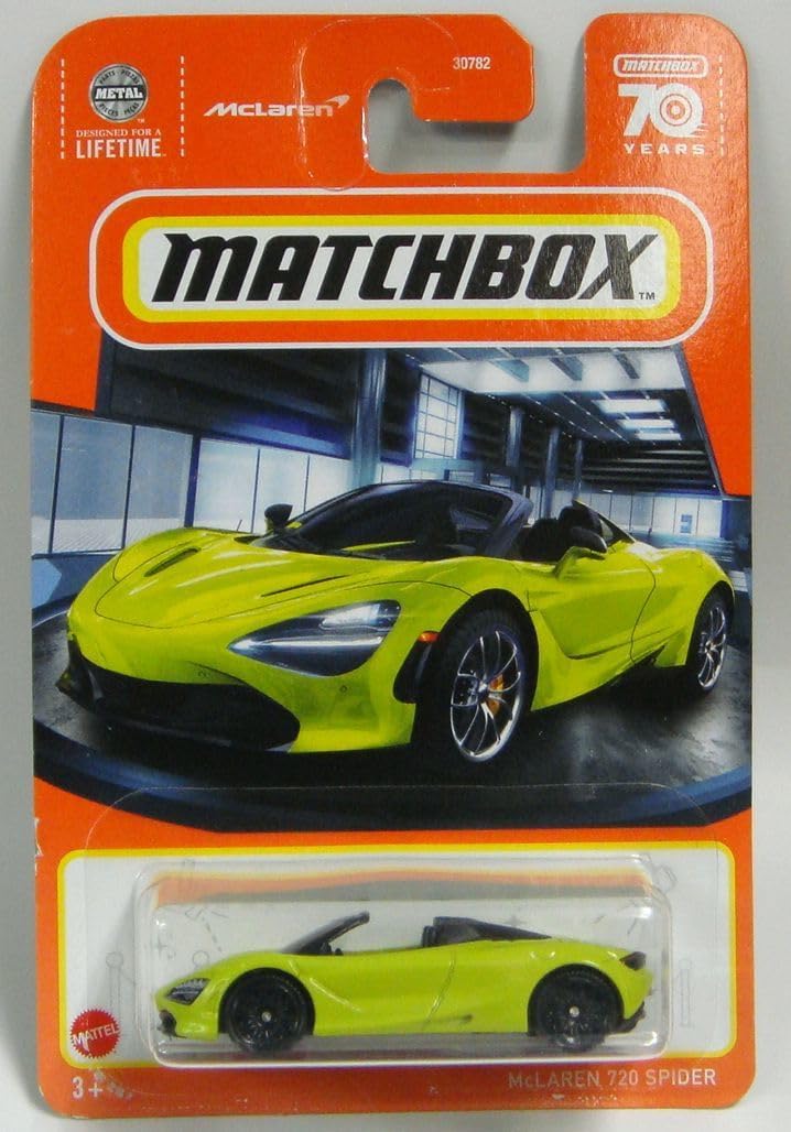 マッチボックス 2019 McLaren 720S Spider(イエローグリーン)Amazon.co