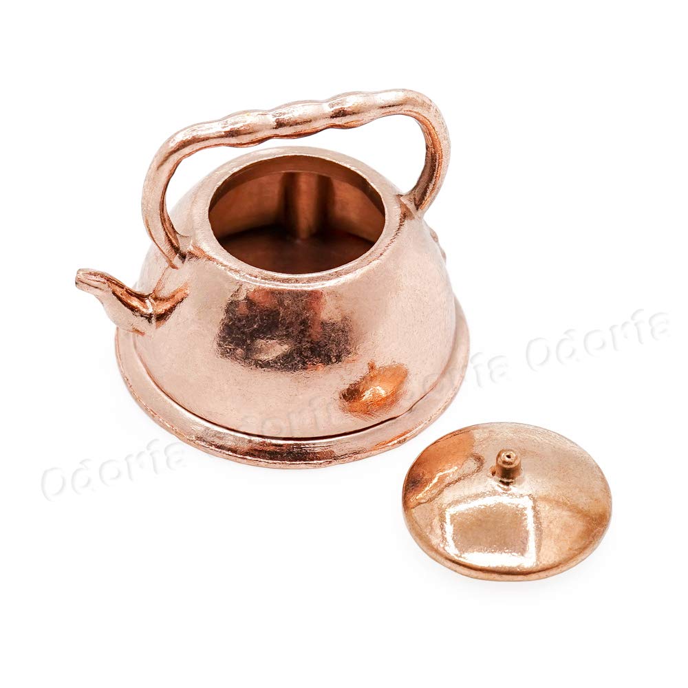 Odoria 1/12 Scale Miniature Copper Pot - Dollhouse Kitchen Accessories