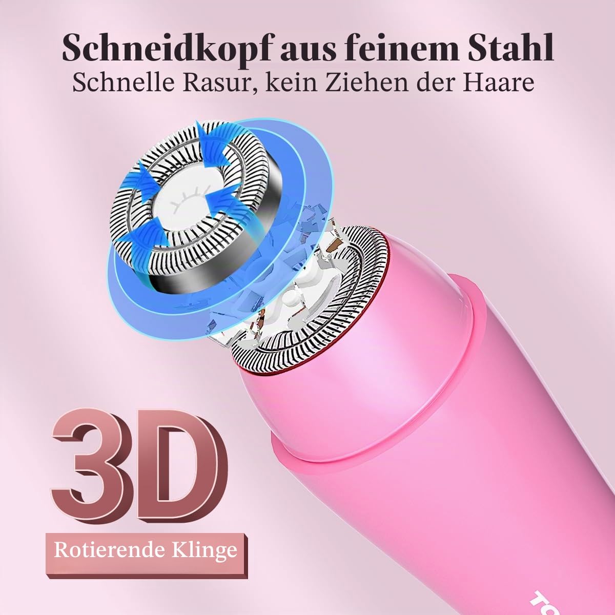 TOUCHBeauty Gesichtshaarentferner für Frauen, AG-1653EU,Damenrasierer Elektrisch Gesicht Damen Gesichtsepilierer Rasierer Damen Elektrisch Gesichtsrasierer für Wangen, Lippen, Kinn und Hals