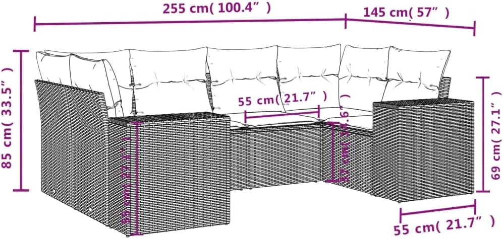 Patio Sofa Set Black Sofa Furniture Set