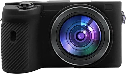 Funda de cámara para Sony A6600ILCE-660 Cubierta protectora de goma suave de silicona duradera y ligera (negro)