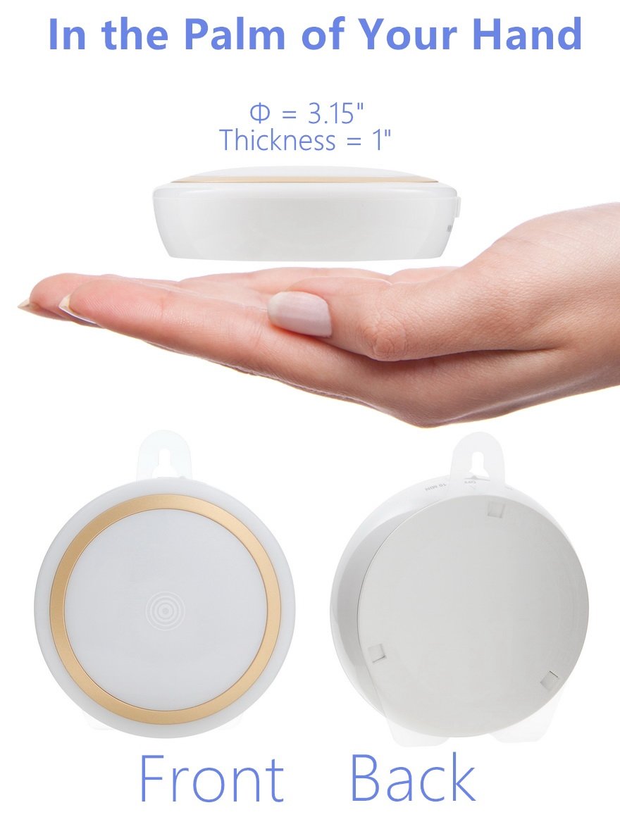 Luce Notturna LED Ricaricabile A Sfioramento Con Timer – Lampada Da Notte Ambra 3000K Per Bambini, Allattamento, Armadio