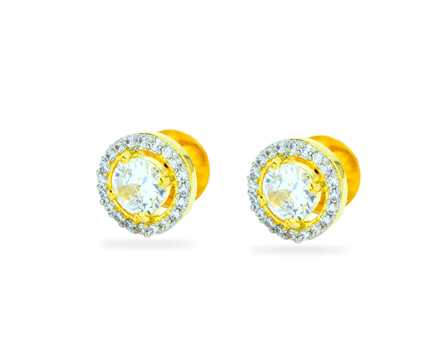 Kyoot Jewels gold/Silver Plated Studs Brass Alloy Brilliant Cut Crystal Bow round Shaped Stud Earrings For Women And Girls (Silver) (gold) (B0B12W3HXP) Amazon Price History, Amazon Price Tracker