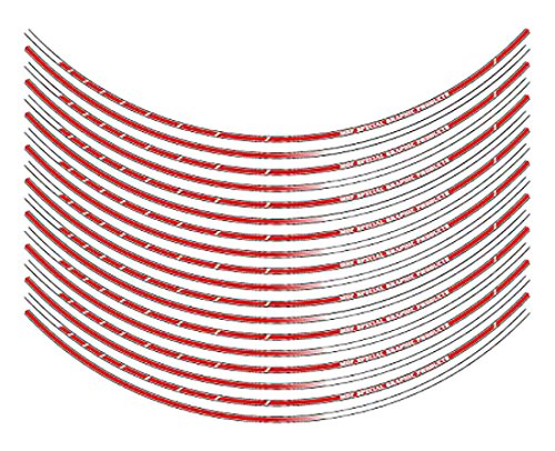 エムディーエフ リムストライプ ストロボタイプ レッド 6mm幅 12インチ RIM-6M-STRD-12