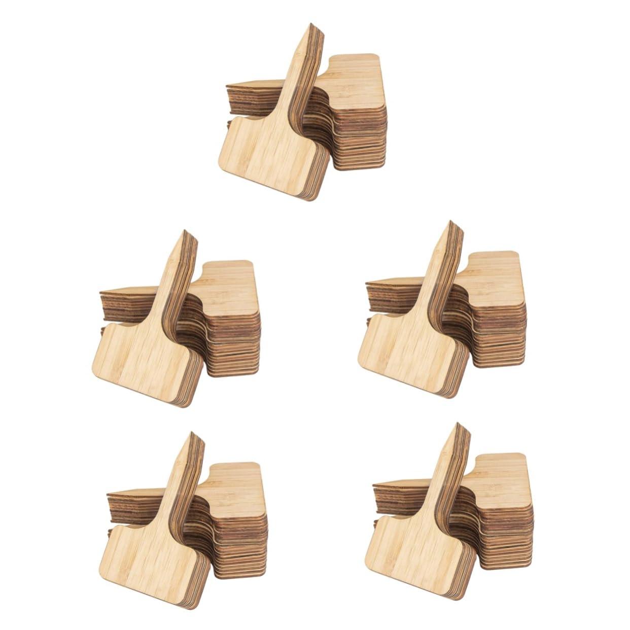 PRETYZOOM 5 Sets T-förmige Pflanzenmarkierungen Aus Holz Gartenetiketten Pflanzenschilder Pflanzenmarkierungen Für Topfpflanzen Einfach Zu Verwenden Dekorativ 30 Stück * 5