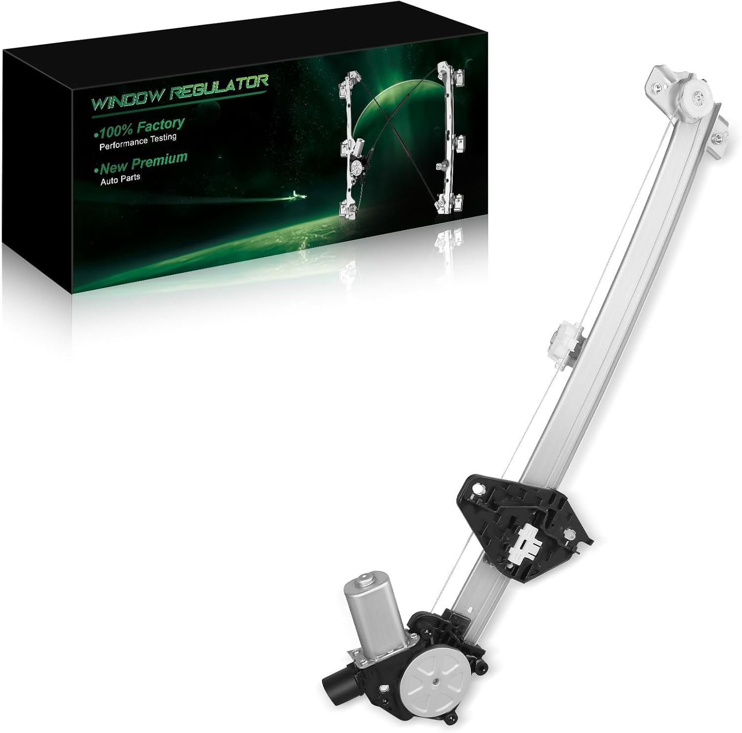 Front Left Driver Side Power Window Regulator with Motor for:-Honda CRV 2007 2008 2009 2010 2011, for CR-V 07 08 09 10 11, with 6 Pins OE# 748-160 72250-SWA-A01 WL44173 88182 660304