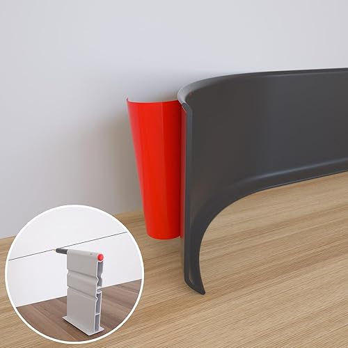 NeatiEase Moldura flexible para zócalo 4 pulgadas de ancho x 40 pies de largo base de pared de vinilo autoadhesivo base de pared de goma para una