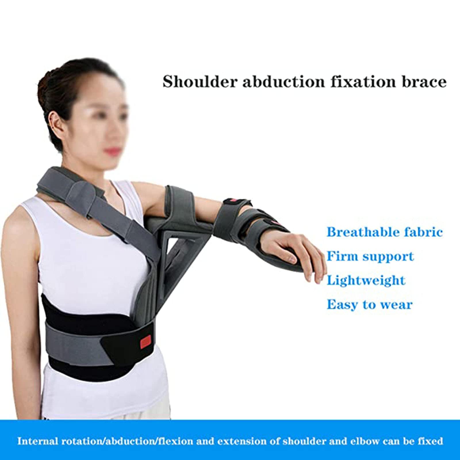 Orthèse De Fixation D'abduction D'épaule Orthèse De Fixation De Bras Angle Réglable Abduction D'épaule Attelle Fixe pour Le Soutien des Blessures