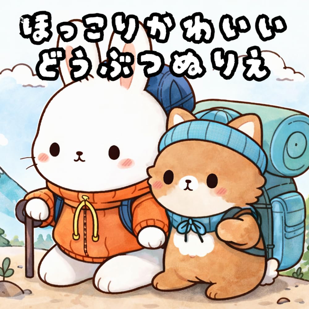 ほっこりかわいいどうぶつぬりえ: 大人もこどもも、おうち時間を楽しめる ゆるふわ動物塗り絵 (ゆるふわどうぶつぬりえ)