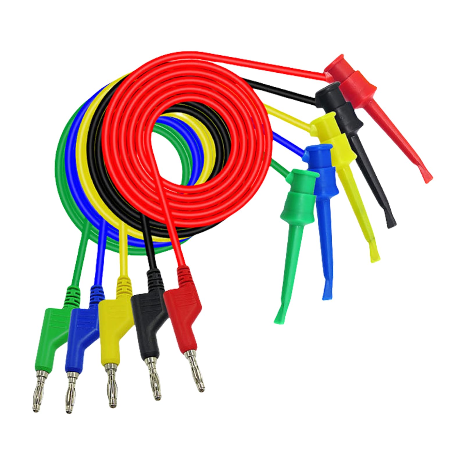 Kfwfuaee 5Pcs 4Mm Brass Banana Plug Test Cord Banana Plug Test Test Coroflu Has High Speed Signal Transmission And