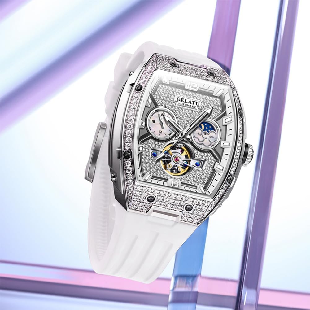 OLEVS Womens Automatic Watch Diamond Luxury Date Ladies Dress Classic Self Winding Wrist Watches Luminous Waterproof - Image 9