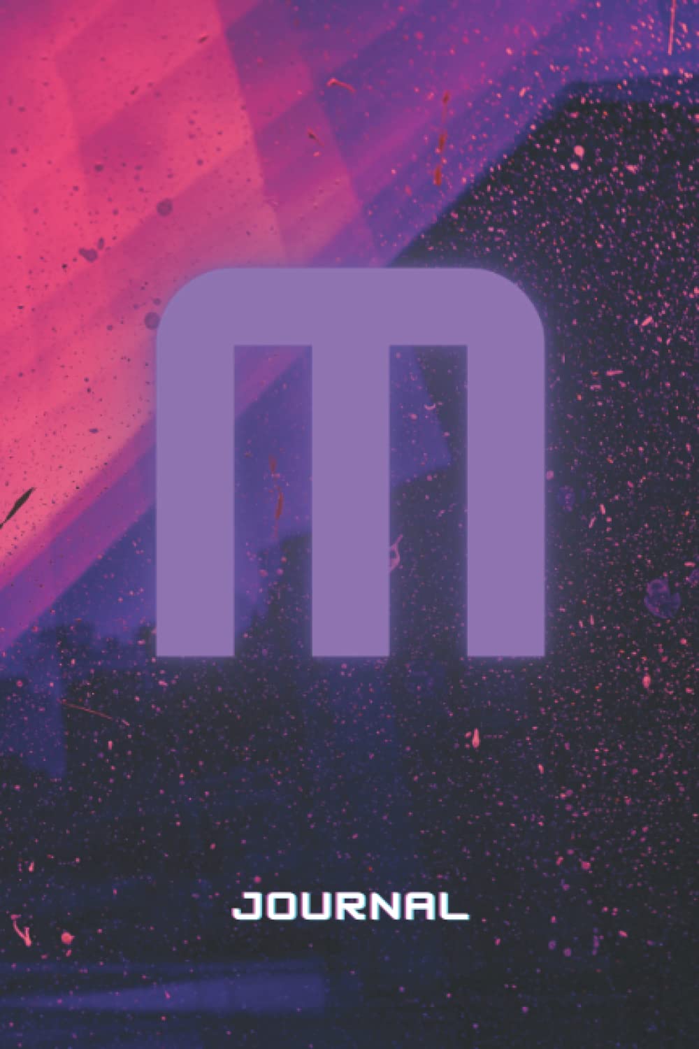 M: Monogram Initial Capital Letter A Journal: A Initial Capital Letter Glossy Finish Notebook and Diary for Writing And Notes: Retro Personalized Gift