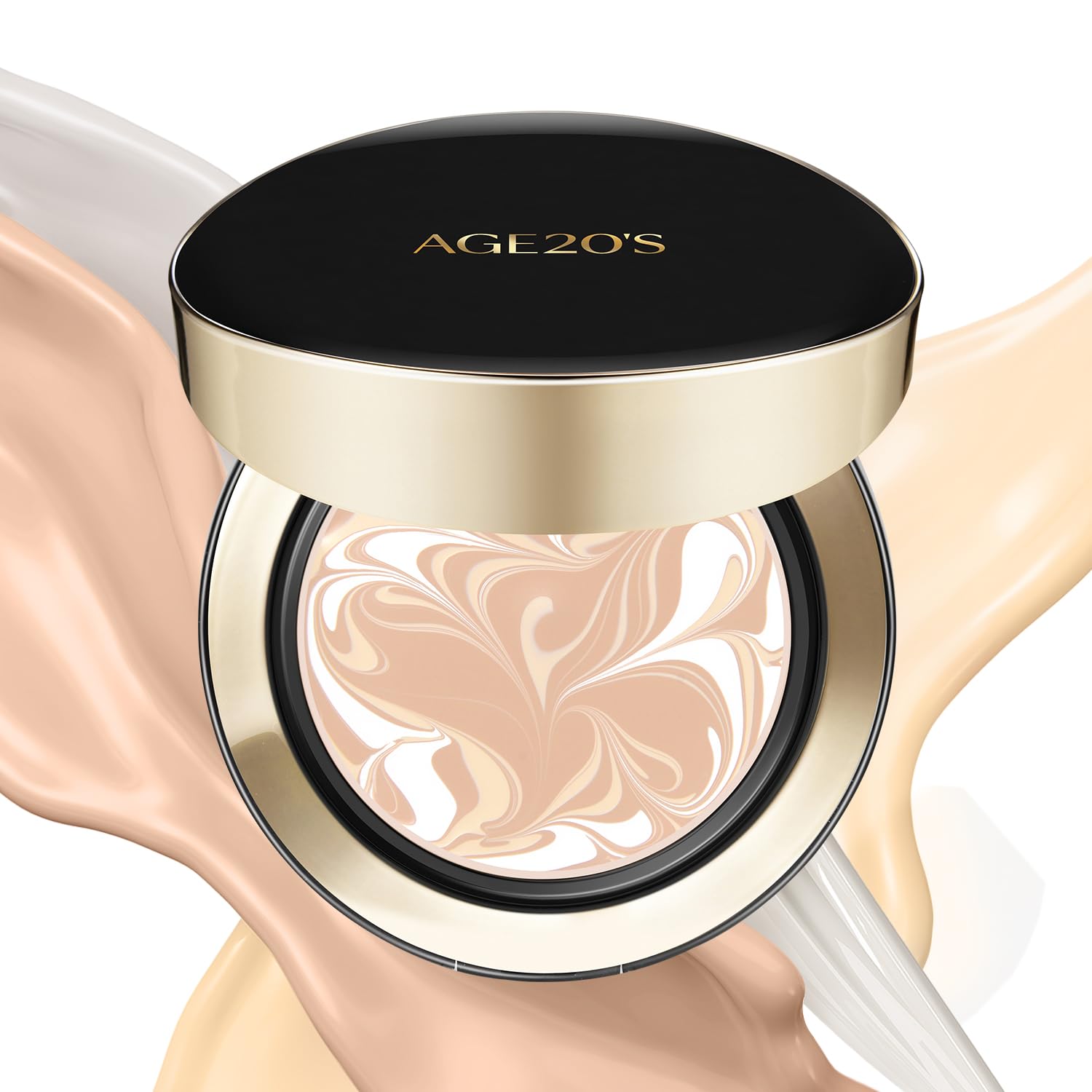 AGE20'S Signature Essence Pact SPF 50+ | Pack of 1 | 13C PORCELAIN | Cream Foundation, Dewy Finish, Natural Coverage | Korean Cushion Foundation