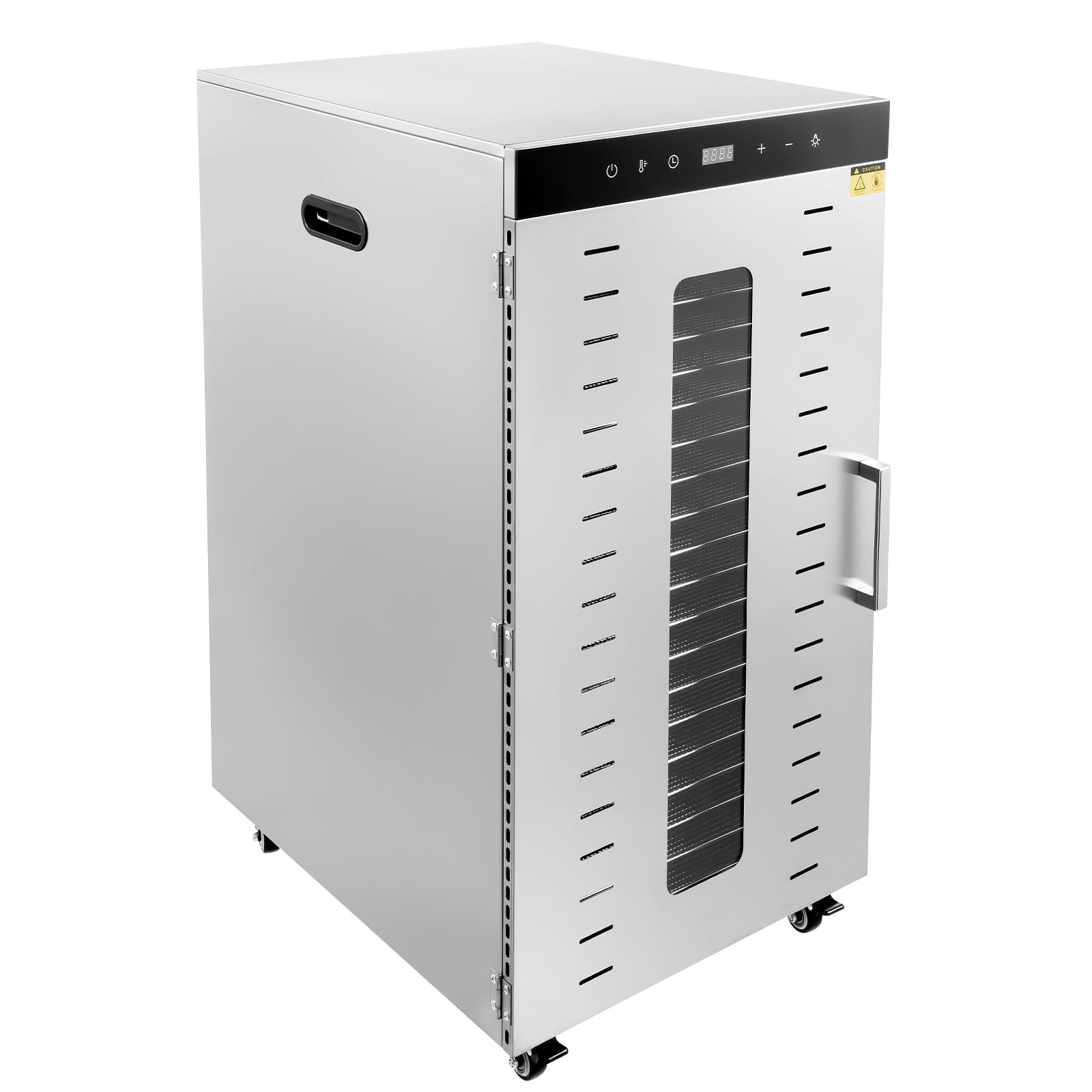 20 layers Commercial Food Dehydrator, High-Capacity Stainless Steel Food Dehydrator, 20 Trays, 86-194°F Adjustable Temperature, 1700W Commercial Food Dryer with LED Display & Timer for Home or B
