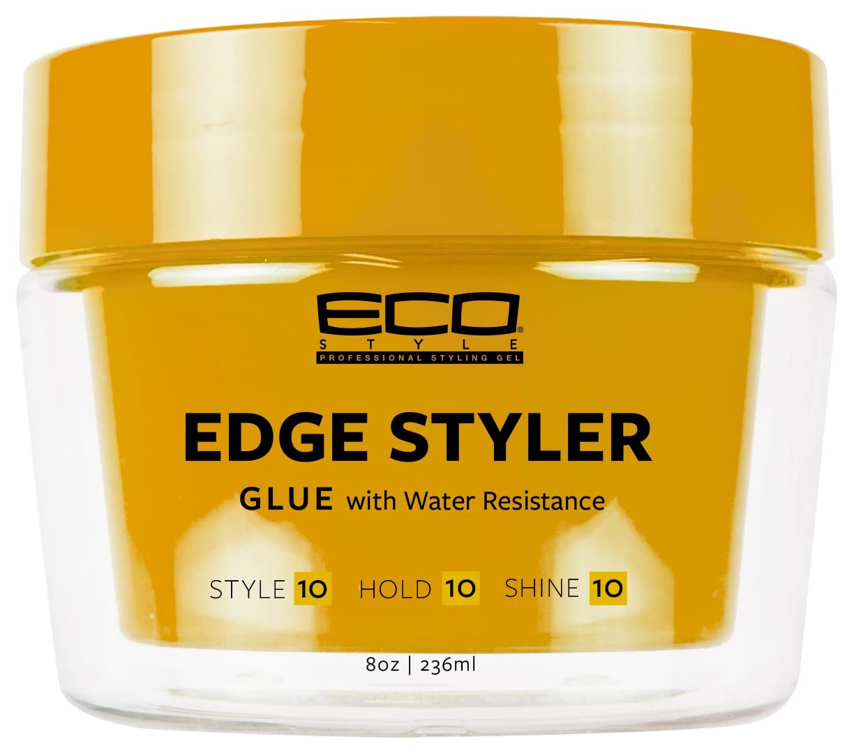Eco Style Professional Styling Gel Edge Styler Glue With Water Resistance 8 Fl Oz (Pack of 1)