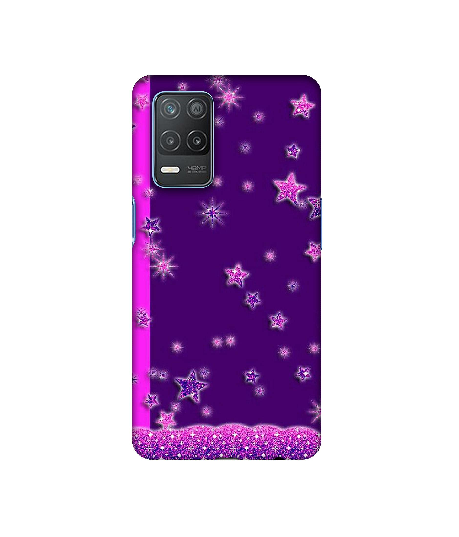 Amazon Brand - Solimo Designer Sparkling Stars 3D Printed Hard Back Case Mobile Cover for Realme 8 5G / Realme 8s 5G