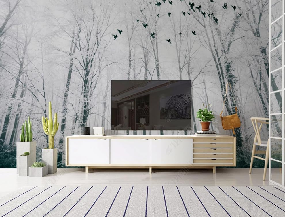 Poster géant mural paysage d'hiver intissé pour restaurant chic