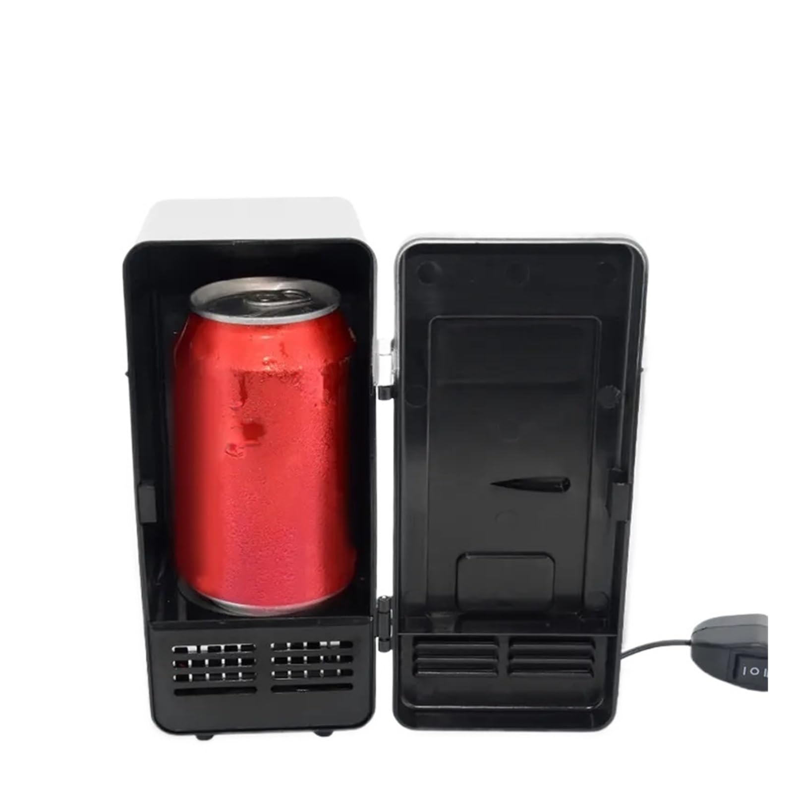 Mini refrigerador for automóvil con alimentación USB, refrigerador de Bebidas con Aislamiento, Ahorro de energía, refrigeración de semiconductores(Red)