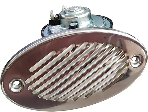 Miniatura 2 de CLINK 316 Acero inoxidable 12V Montaje oculto a nivel 5190512 Bocina marina para barco con dos tipos de tornillos de montaje de acero inoxidable 316