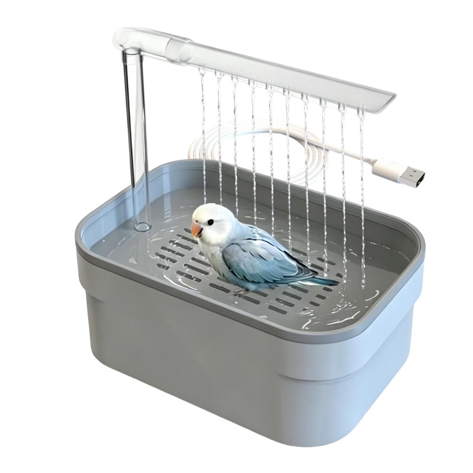 Bañera para pájaros domésticos y exteriores de diseño limpio
