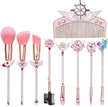 Amazon | メイクブラシセット カードキャプター さくら風 くし付き