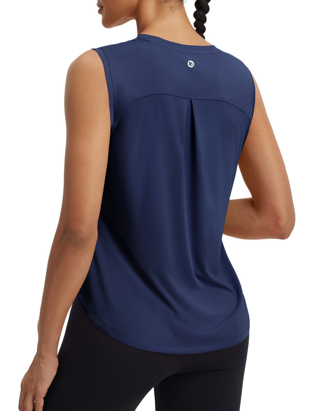 baleaf Womens Sleeveless Athletic Tops Workout Tank Tops Running UPF 50 Breathable Lightweight Tennis Dry Loose Fit