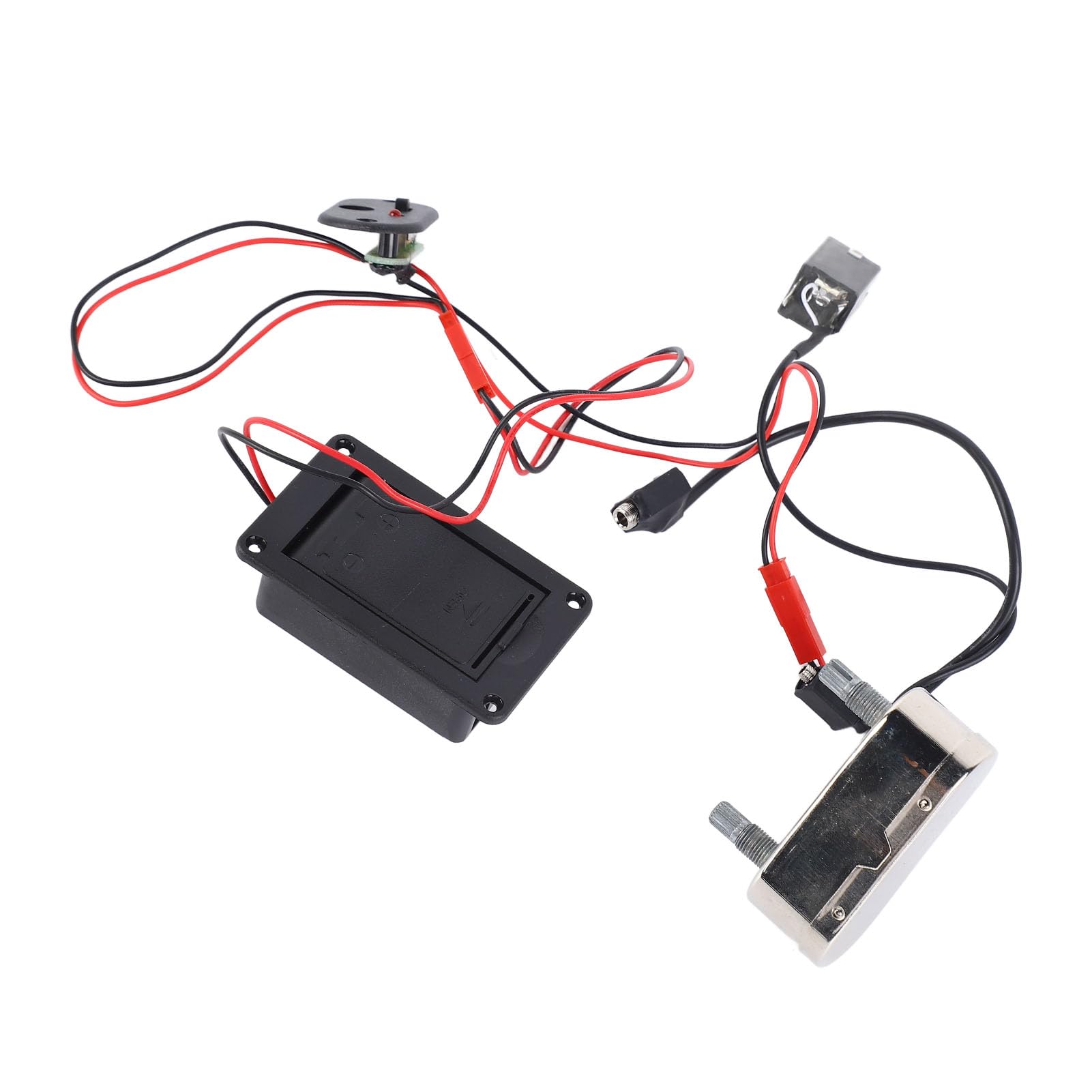 WALFRONT Micro pour Violoncelle, Micro pour Violoncelle avec Préamplificateur EQ, Accessoire pour électrique Haute sensibilité et Faible Bruit pour Musiciens de Taille 4/4 3/