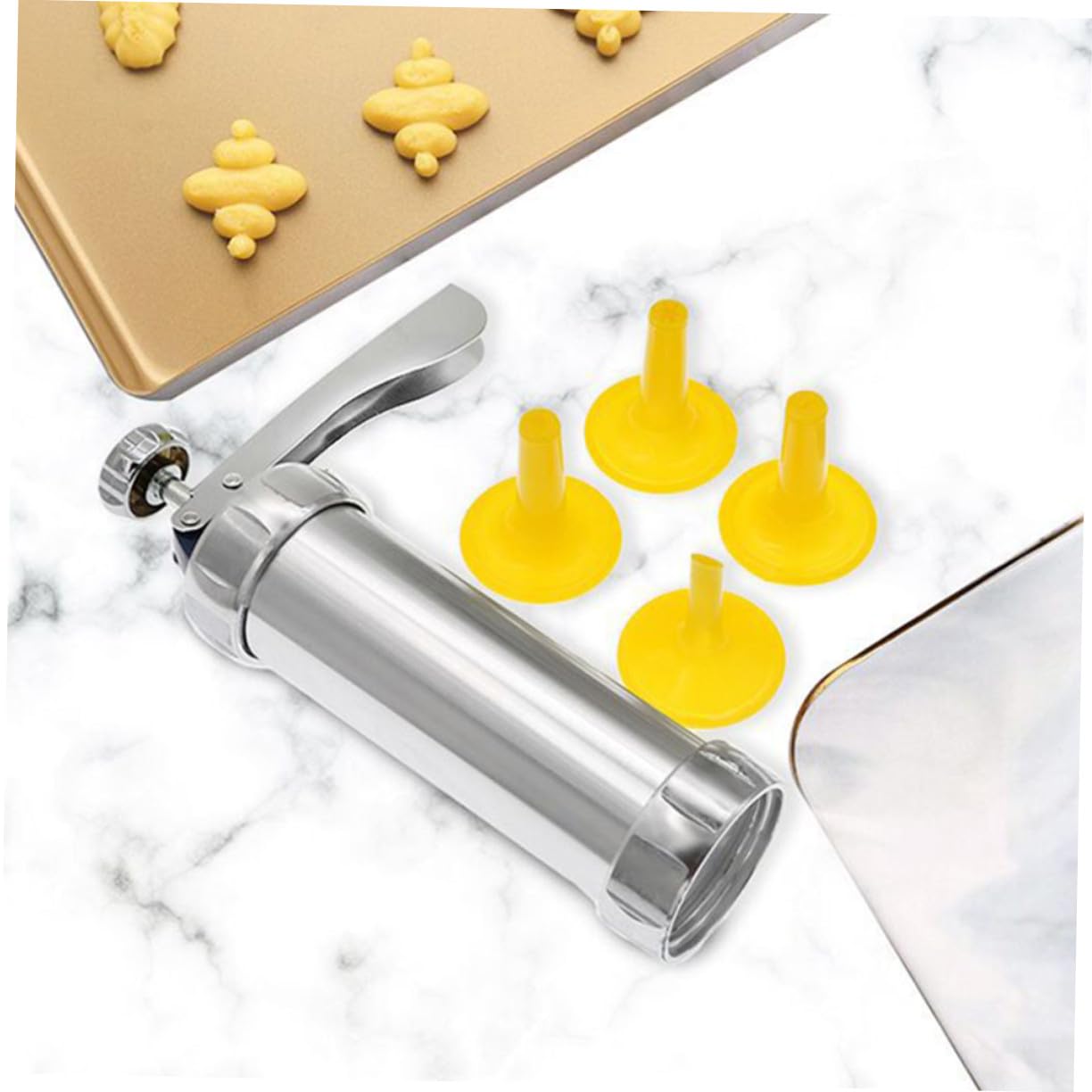Hemobllo Utensili Decorazione Torte Multifunzione in Alluminio Strumenti per Biscotti e Cupcake Kit Ergonomico per Dolci Fatti in Casa Accessori Sicuri e Pratici per Cucina Riutilizzabile