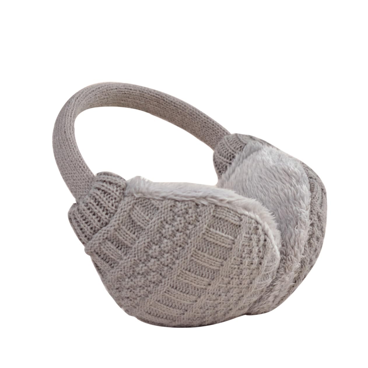 Beavorty Unisex Winter Ear Warmers Detachable Warm Earmuffs Ear Muffs for Outdoor Sports Grey