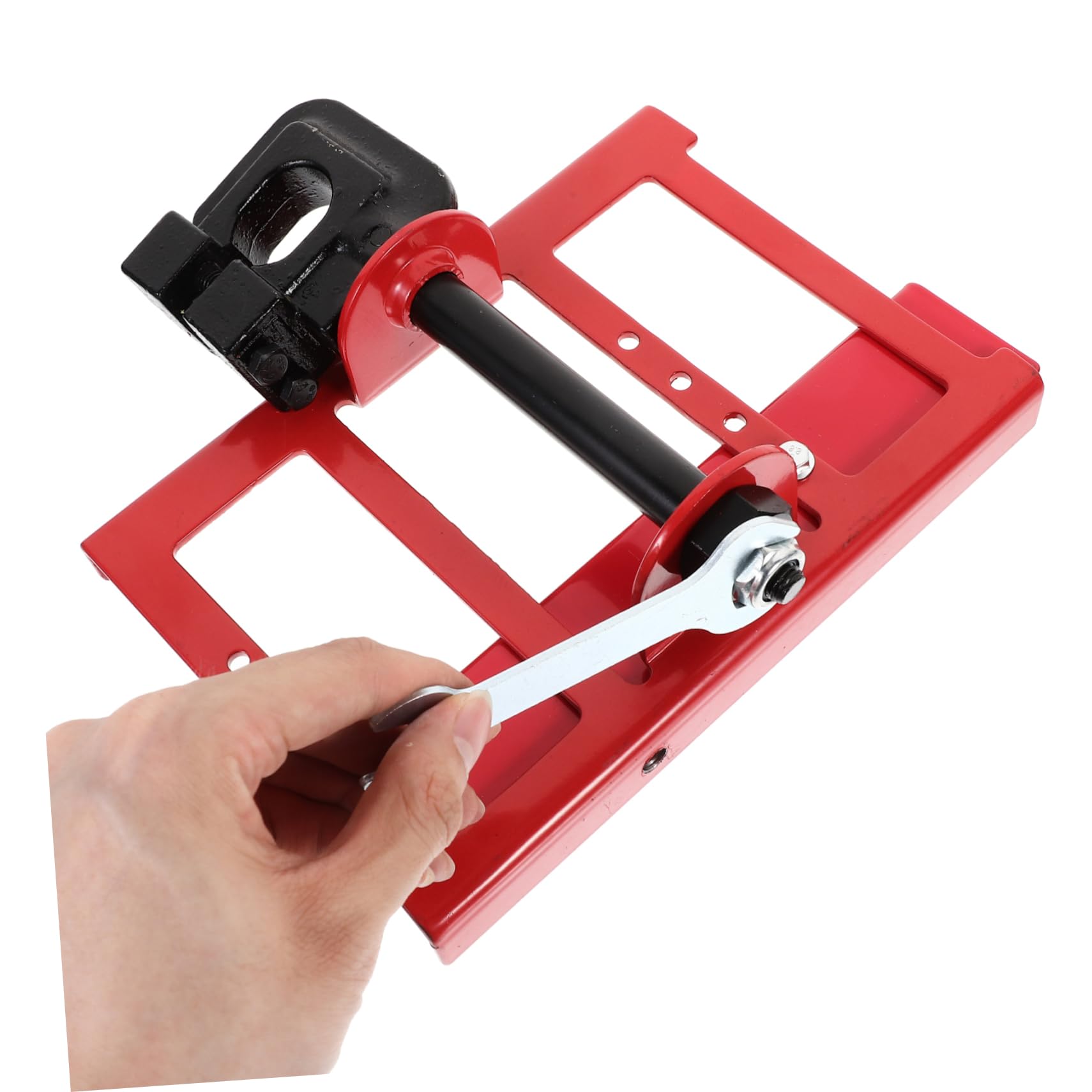 Mini Guida Verticale per Motosega Set Regolabile in Acciaio | Rosso, Installazione Semplice, Facile da Trasportare, per Falegnami e Carpentieri