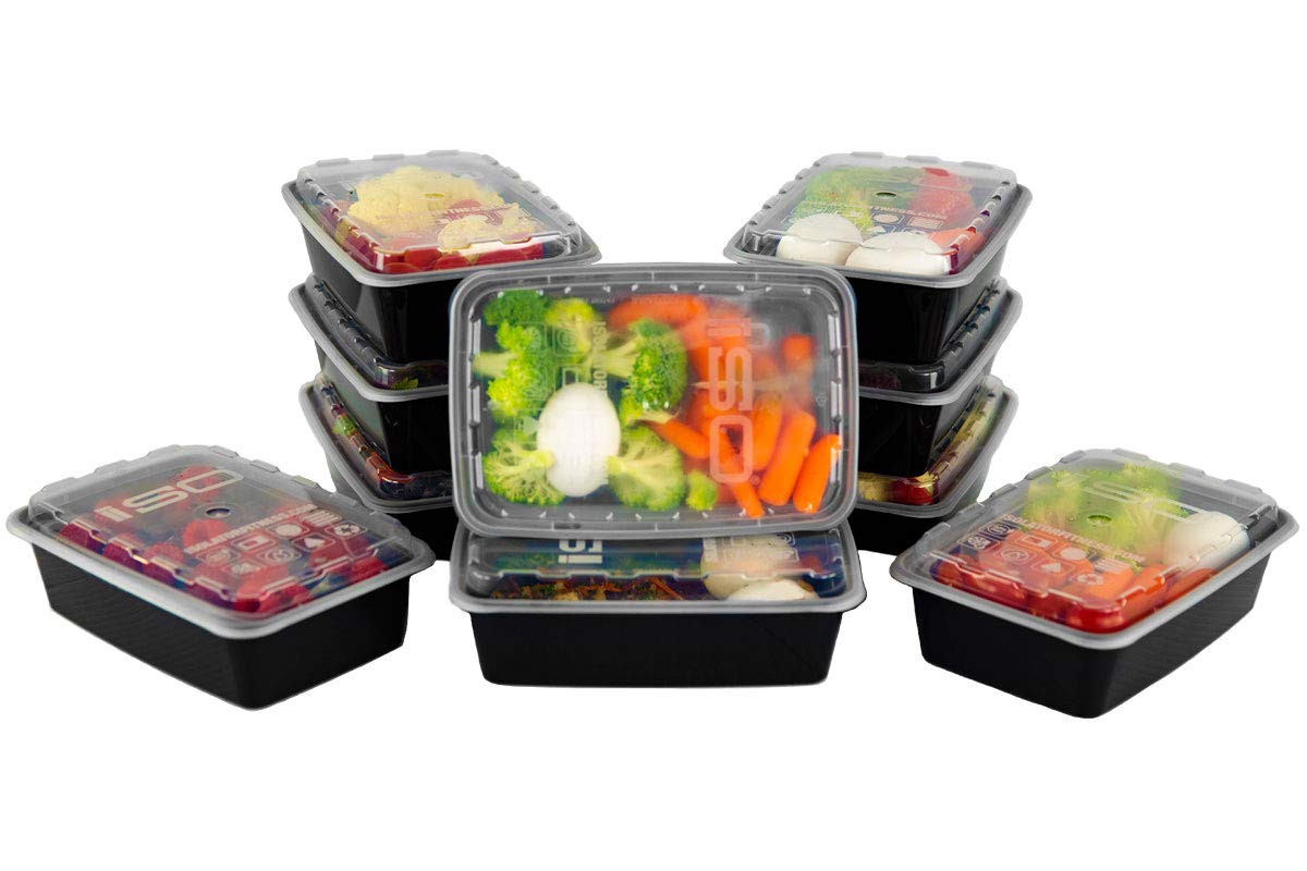 Iso Meal Prep Containers With Lids Certified Bpa Free Stackable