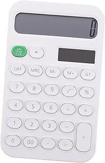 LIGHTAOTAO Calculadora portátil de mesa pequena calculadora portátil de bolso pequena calculadora para casa pequena calculadora para computador de mesa branco cristal líquido abs