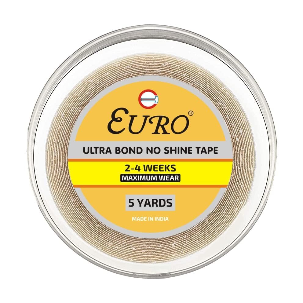 Image of EURO Cotton Double Sided Waterproof Tape for Men and Women Wig Patch Adhesive Glue Hair Wig Tape, (Ultra Hold - 01'' X 05 Meter)