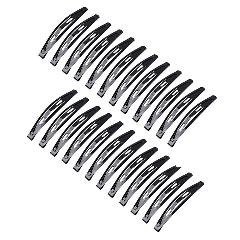 Ghelonadi Oval Shape No-slip Long Hair Styling Pins Clips Barrettes Metal Tik Tak Hair Accessories Clip for Girl's and Women's (Black) (Pack Of 20)-image-46