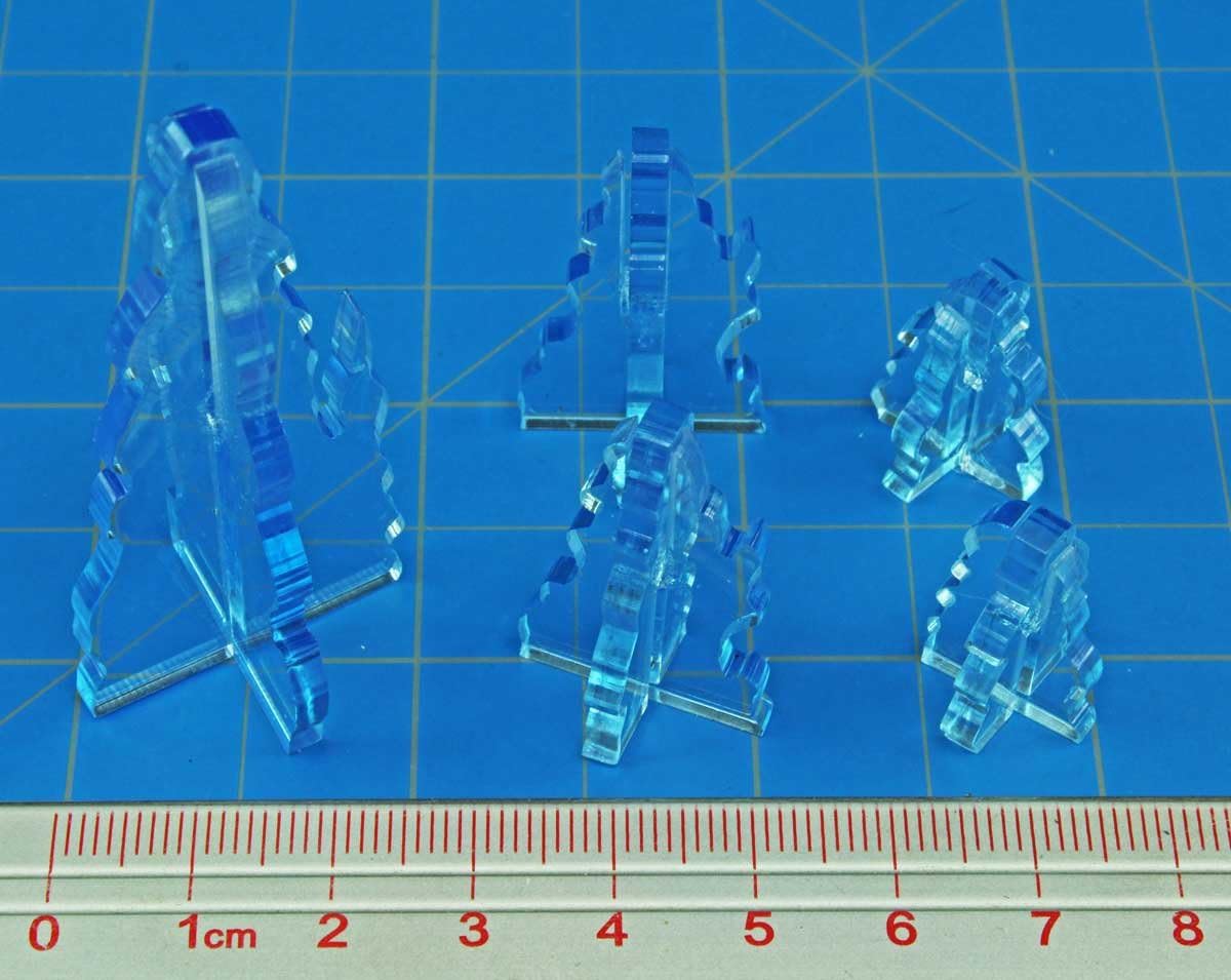 LITKO Stalagmite Terrain Marker Set, Transparent Light Blue (5)