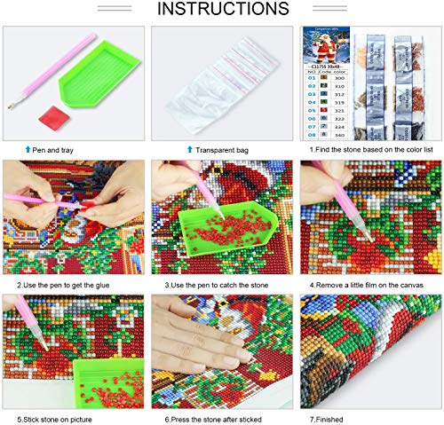 Image of DIY Diamond Painting Camper Happy Campers Full Diamond Cross Stitch Art Crystal Press Digital Craft Kit for Adults Home Decor Gift 8X12 inch