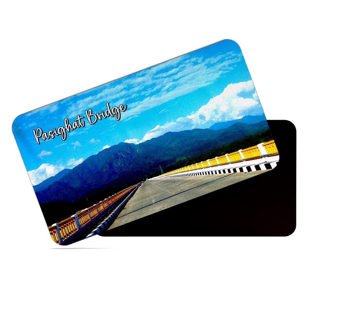 dhcrafts Rectangular Rubber Fridge Magnet/Magnetic Card Multicolor Arunachal Pradesh Pasighat Bridge Design Pack of 1 (8.6cm x 5.4cm) (B0CX6P1Z23) Amazon Price History, Amazon Price Tracker