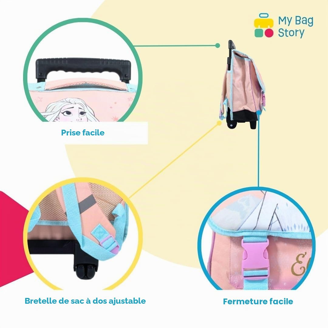 mybagstory - Cartable à roulettes - Trolley - La Reine des Neiges - Enfant