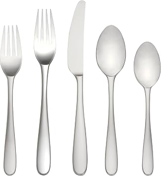 Lenox Stratton Flatware Set, Silver, 65 Piece
