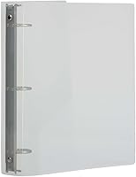 Vista 2 de JAM PAPER Plastic 1.5 inch Binder - Clear 3 Ring Binder - Sold Individually