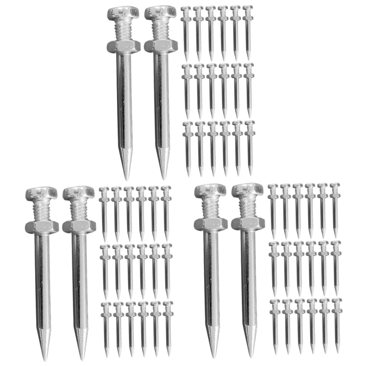 Cabilock 3 Set Accessori A Punta di Punti di del Prato A Aeratore Strumenti per Aeratore del Prato Aerare Aeratore Centrale Prato Aeratore Metallo Argento 20 Pezzi * 3