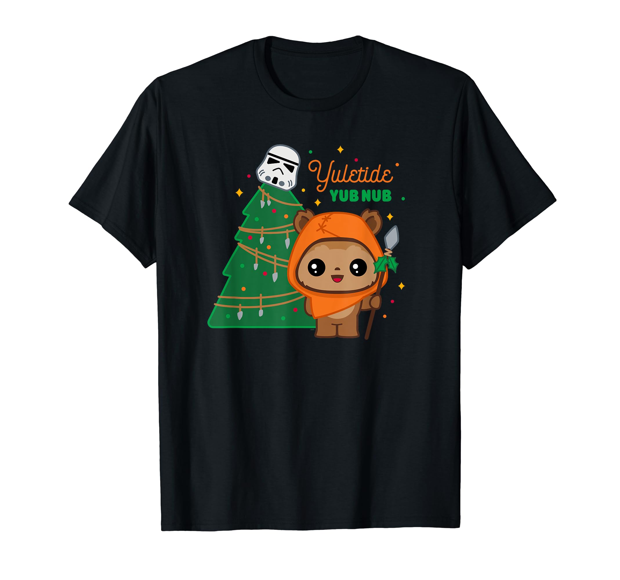 STAR WARSWicket Ewok Christmas Holiday Yuletide Yub Nub T-ShirtOEKO-TEX STANDARD 100