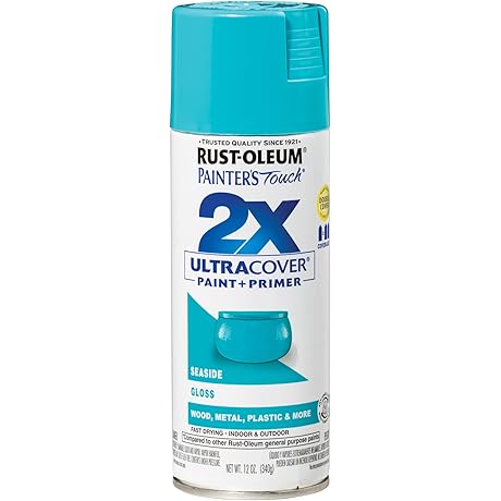 Discover the Radiance of Seaside Aqua with Painter's Touch 2X Ultra Cover Spray Paint