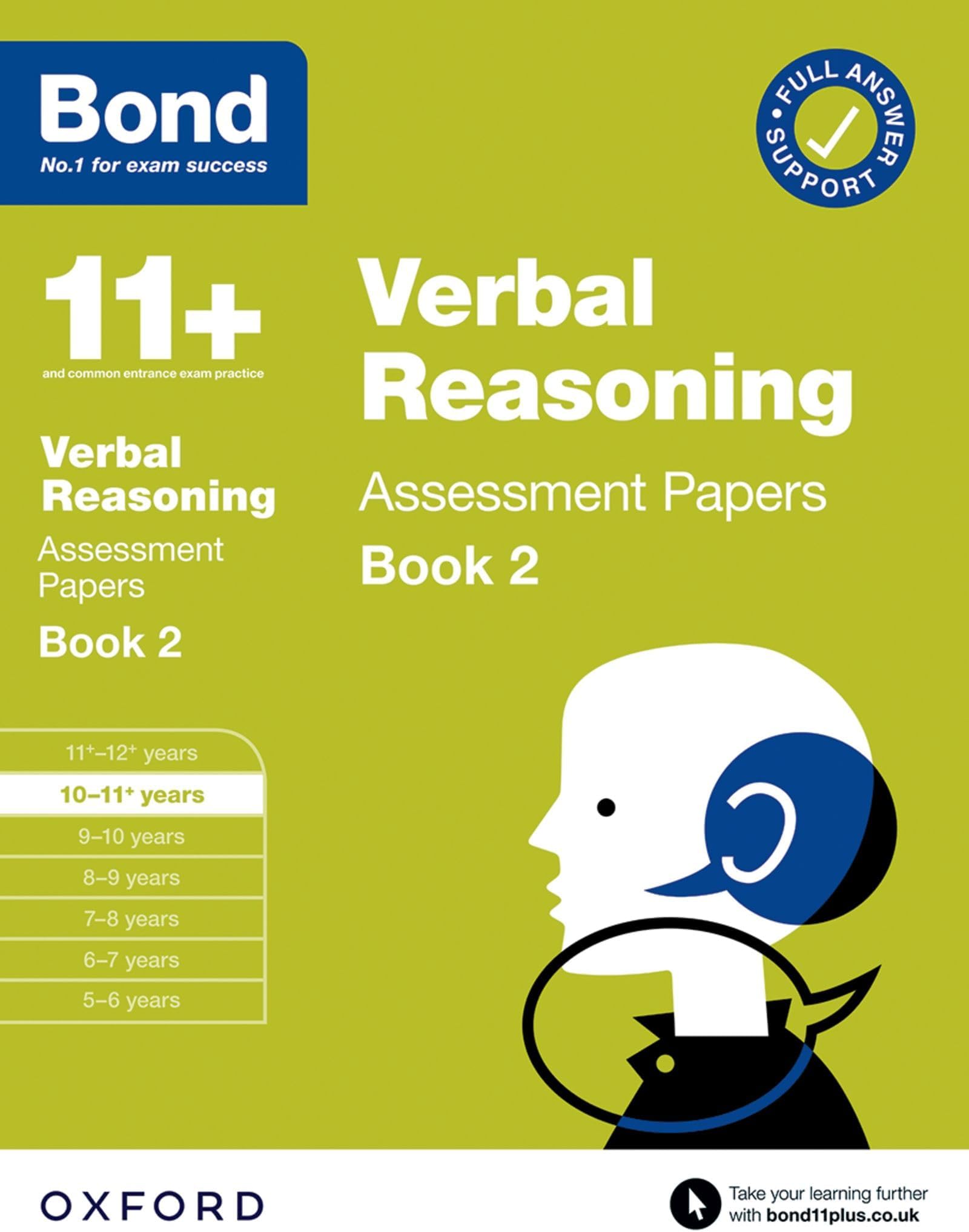 Bond 11+ Verbal Reasoning Assessment Papers 10-11