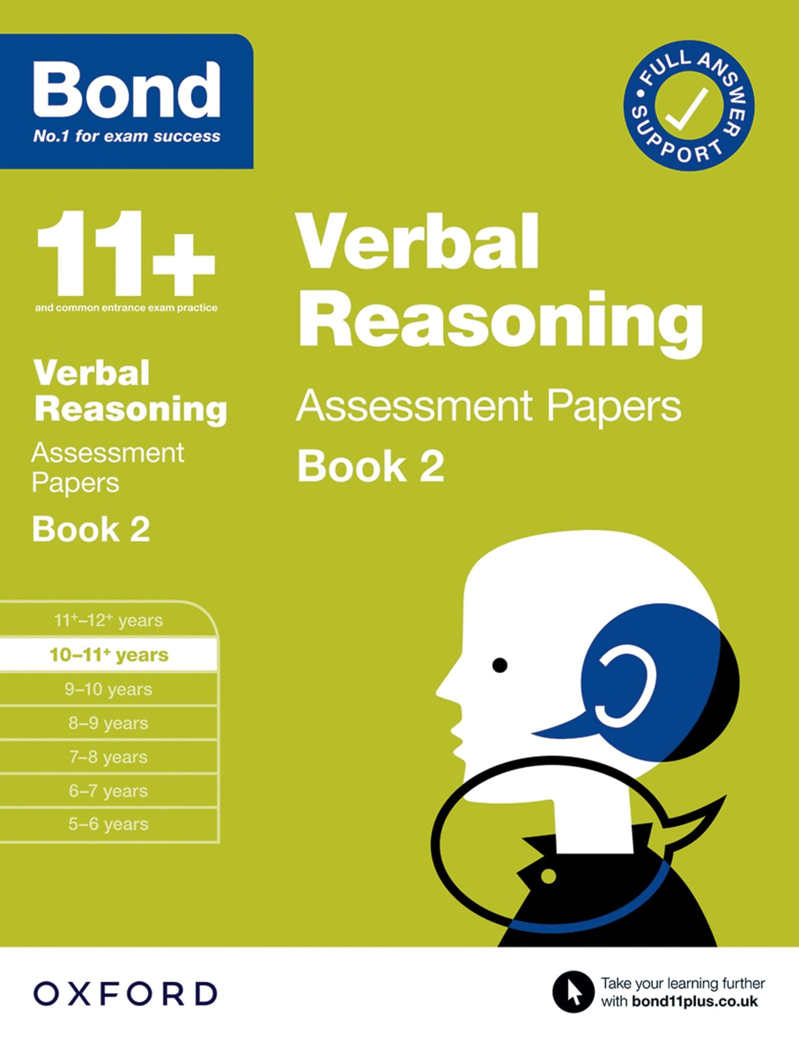 Bond 11+ Verbal Reasoning Assessment Papers 10-11