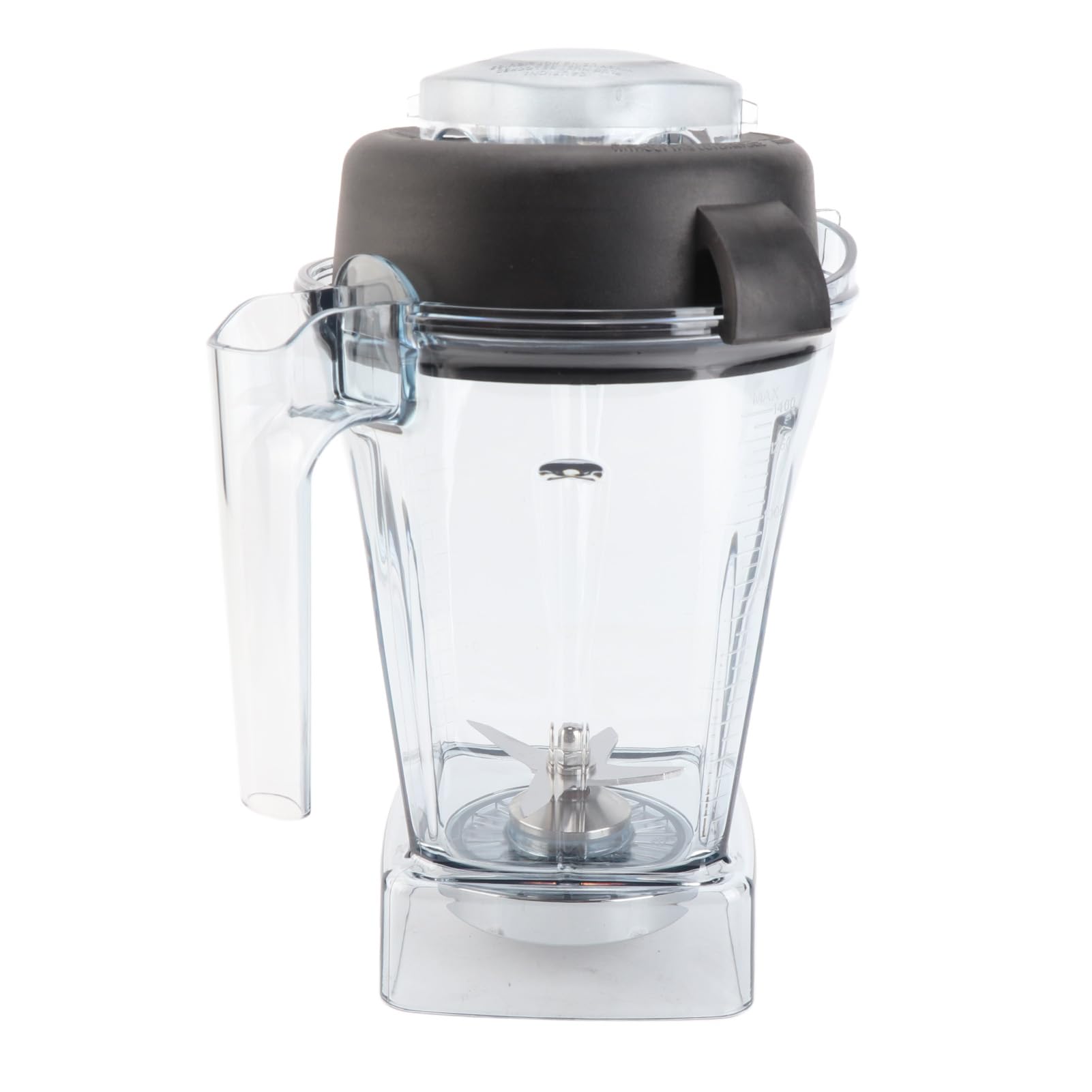 Recipiente de repuesto para licuadora Jarra de licuadora sellada transparente de caucho ABS de 48 oz con hoja y tapa de acero inoxidable para frappes helados, sopas