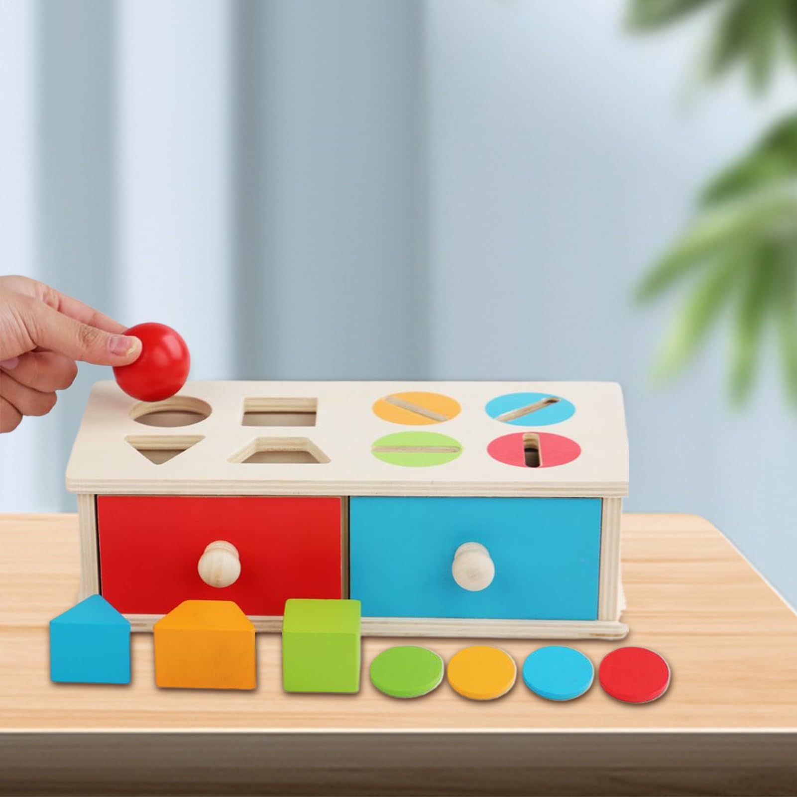 Giocattolo di forme da incastrare Giocattolo Interattivo in Legno per | Giocattoli educativi di smistamento per bambini per Bambini, Ragazzi e Famiglia, Viaggi, Campeggio, Feste