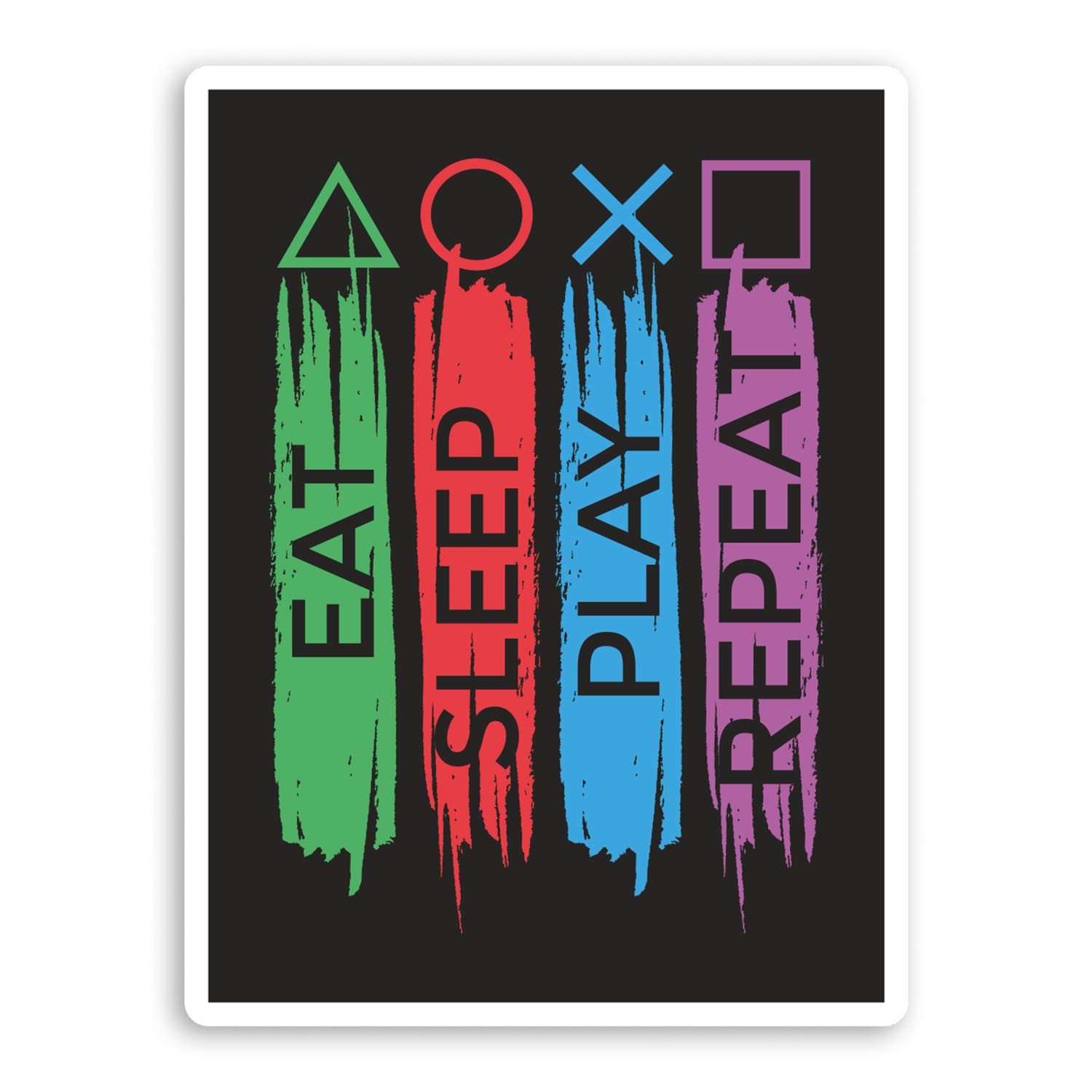 Destination Vinyl Ltd Multi 2 X 10Cm Gamer Vinyl Stickers - Gaming Teen Son Laptop Sticker #29135